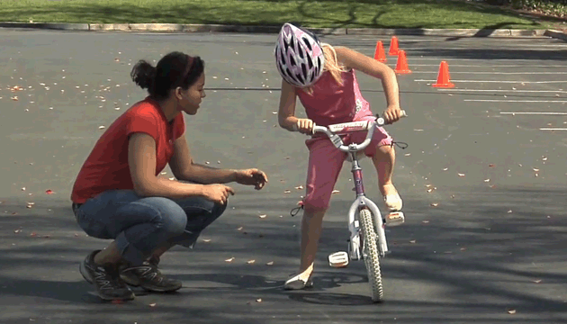 how to teach your child to ride a bike with training wheels