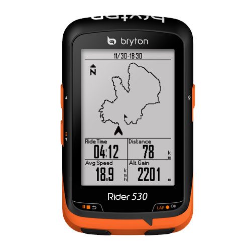 bryton rider 530 navigation